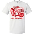 thumbnail image 3 of Inktastic This is How I Roll Tractor RED T-Shirt, 3 of 5