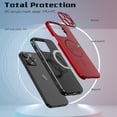 thumbnail image 4 of For Apple iPhone 14 Pro Max (6.7") Hybrid MagSafe Compatible Wireless Charging, Full Camera Protection & Stand Case Cover fit iPhone 14 Pro Max - Red, 4 of 8