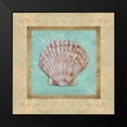 thumbnail image 2 of Broughton, Rita 12x12 Black Modern Framed Museum Art Print Titled - Shell and Damask I, 2 of 5