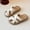 White, variant on Viluyesy Girls Slide Sandals Kids Summer Criss Cross Open Toe Slip On Lightweight Casual Shoes Gray Size 1.5 Big Kids