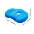 thumbnail image 3 of Seat Cushion for Tailbone Pain Relief Honeycomb Gel Seat Cushion Cooling Detachable Cover for Office Chair Car Seat 16X13X2 Inch Gray Gel Cushion for Sitting, 3 of 8
