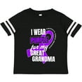 thumbnail image 3 of Inktastic I Wear Purple For My Great Grandma Pancreatic Cancer Awareness Boys or Girls Toddler T-Shirt, 3 of 5