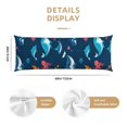 thumbnail image 2 of Naloa Ocean Floor Animals Super Soft 20x60 Body Pillow Case,Long Side Hidden Zipper（PILLOWS ARE NOT INCLUDED）, 2 of 6