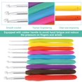 thumbnail image 4 of HLONK Crochet Essentials Set with 12 Lace Crochets & Safety Scissors  59 Pieces, 4 of 6