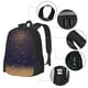 thumbnail image 2 of Disketp Gold Black Glitter Mochila Minimalista de Gran Capacidad, Mochila de Viaje para Escuela, Trabajo o Uso Diario, 2 of 6