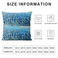 thumbnail image 5 of Orinice Waves Graphic Decorative Pillow Cover for Home Couch Living Room Bed Sofa - Short Plush Cushion Case 1PC 20x20in, 5 of 5