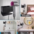 thumbnail image 5 of Soporte de montaje en pared de metal para secador de pelo Dyson Supersonic - Soporte para secador de pelo de montaje en pared - Universal - Negro JFHHH pequeña, 5 of 5