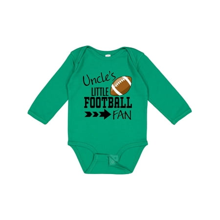 

Inktastic Uncle s Little Football Fan Gift Baby Boy or Baby Girl Long Sleeve Bodysuit