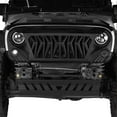 thumbnail image 4 of Hooke Road Front Bumper Lower Skid Plate Cover Guards Steel Fit 2007-2018 Jeep Wrangler JK, Black, 4 of 12