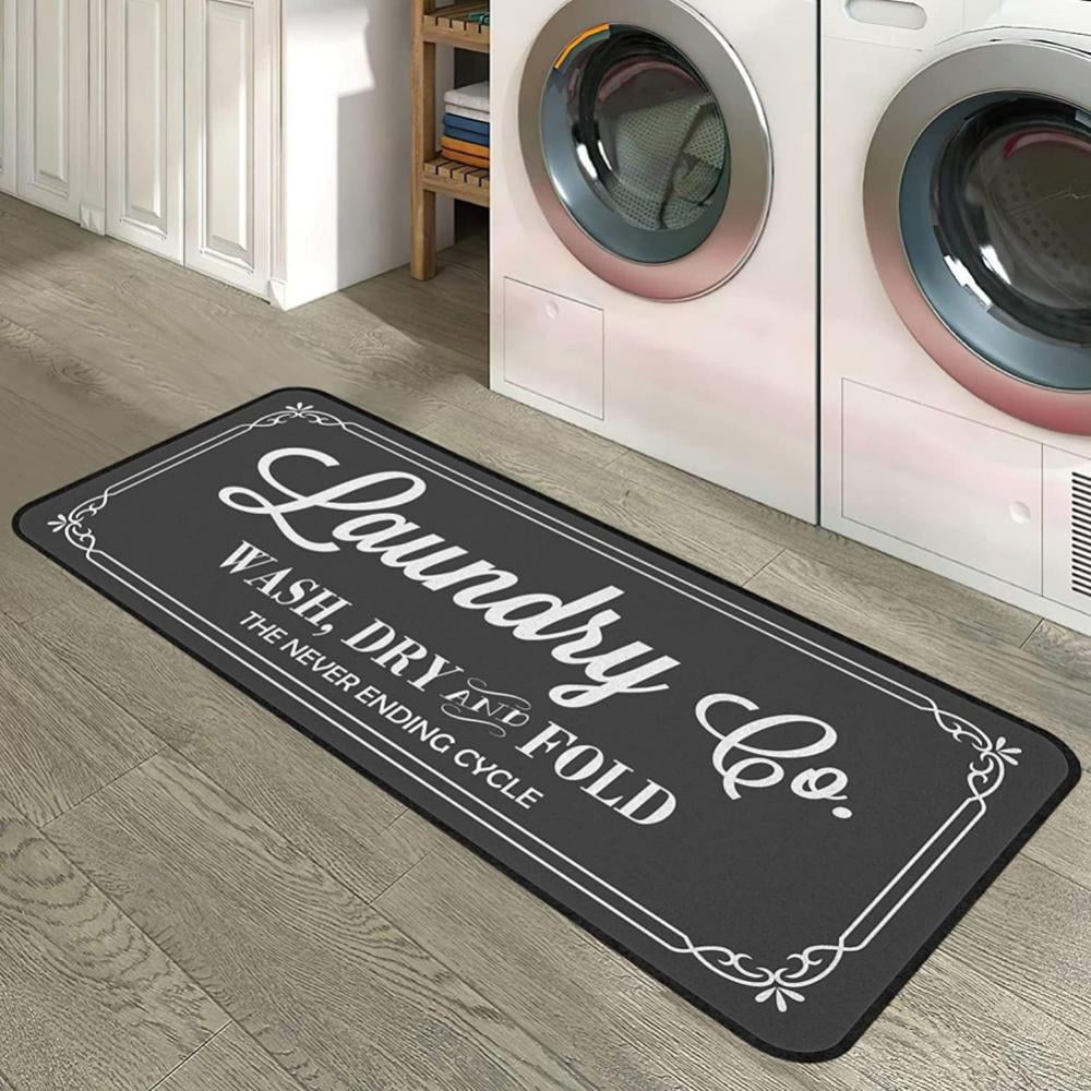 Water Absorbent Non-slip Laundry Room Rug, Machine Washable, Super  Absorbent Mudroom Runner, Farmhouse Kitchen Floor Mat, Bathroom Laundry  Room Decor Accessories - Temu