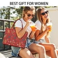 thumbnail image 5 of Large Capacity Tote Bag,Red Christmas Gingerbread Man Pattern Handbag Fashion Luxury Tote Bag,15.7"x13"x 5.1" Inches,Laptop Compatible, 5 of 6