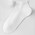 thumbnail image 5 of LNWUY Men's Socks Spring and Summer Short Socks Thin Breathable Socks Soft Comfortable Sports Socks White Free Size, 5 of 5