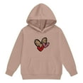 thumbnail image 5 of LRen Toddler Girl Sweatsuit 5t Valentines Bowknot Print Crew Neck Long Sleeve Active Pullover Hoodie Sweatshirt and Jogger Sweatpants Clothing Soft Kids 2pcs Outfits Valentine's Day Suit, 5 of 6
