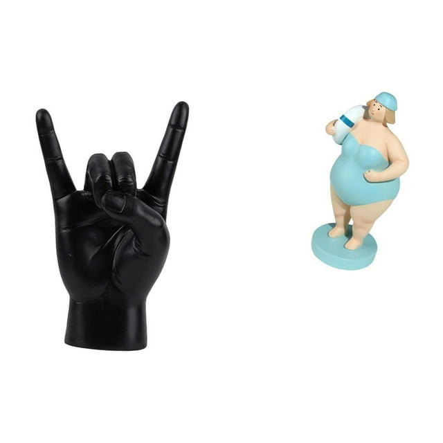 Escultura De Gesto De Roca, Mano Creativa Y Muñeca De Resina De Dama De Playa, Adorno Para Apartamento, Dormitorio, Restaurante, Sala De Estar, Colección De Decoración De Mesa