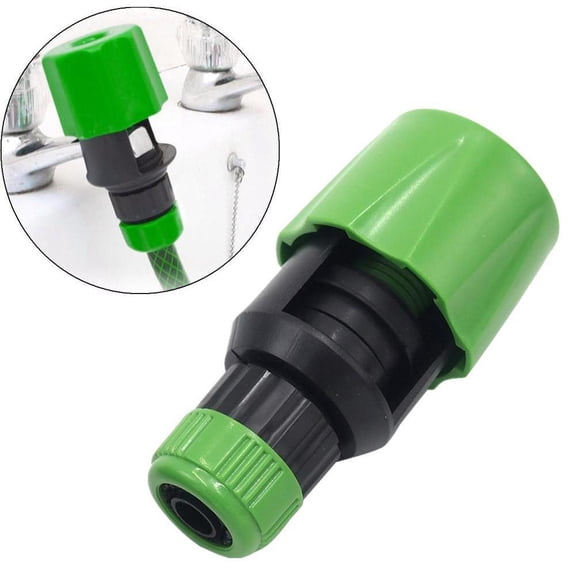 HAVELOR Faucet to Hose Adapter, 1.34 inch Max Width, Universal Connection for Garden Hoses, Easy Install on Outdoor Mixing Taps(green,One-size)