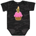 thumbnail image 3 of Inktastic Pink 1st Birthday Cupcake Girls Baby Bodysuit, 3 of 5