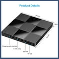 thumbnail image 4 of Laptop DVD Player External, Portable External DVD Player, Laptop DVD Players USB C 3.0 Portable CD Burner with SD/TF Card Slot & 3 USB Ports,for Various Computer Systems (1Set), 4 of 9