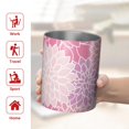thumbnail image 5 of 12oz Coffee Tumblers Pink Floral and Petal Pattern Stainless Steel Vacuum Insulated Travel Tumbler Coffee Cups Mug with Lid and Straw with Cleaning Brush for Cold & Hot Drinks, 5 of 5