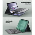 thumbnail image 3 of Keyboard Case Compatible with Samsung Galaxy Tab A9 Plus 11 inch 2023, 7 Color Backlit Trackpad Keyboard, Stain-Resistant Cover with S Pen Holder, 3 of 16