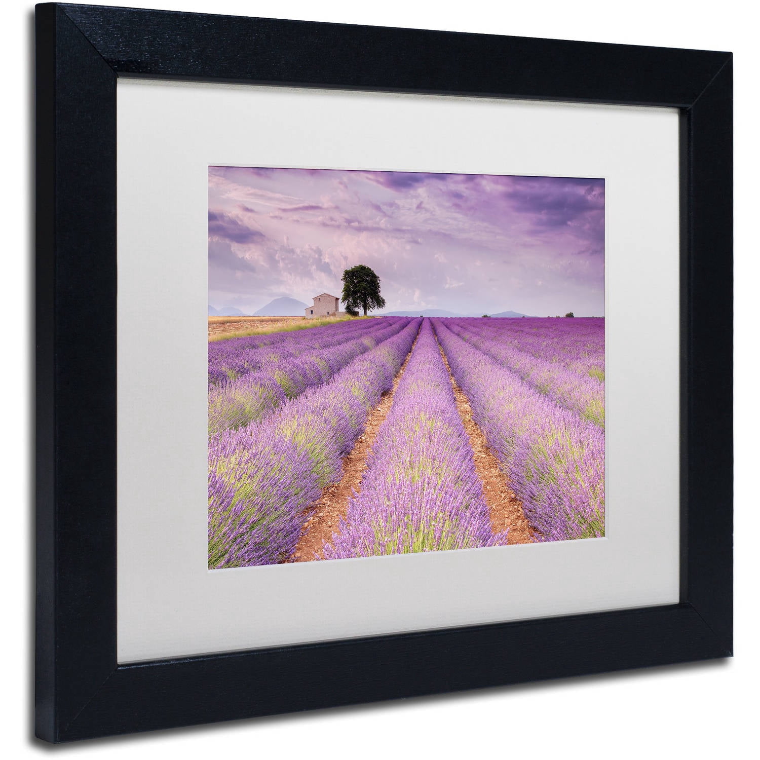 Trademark Fine Art 'Stone House' Canvas Art by Michael Blanchette Photography, White Matte, Black Frame
