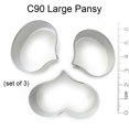 thumbnail image 2 of Pansy Cutters (large, set of 3) by WSA, 2 of 5