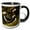 Black/White, variant on 3drose, Horned Puffin, Lake Clark National Park, Alaska., 11oz Magic Transforming Mug