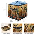thumbnail image 3 of Kangaroo Large Capacity Foldable Storage Basket with Handle, 10.8"x10.5"x10.6" - Storage Bins, Storage Containers, 3 of 6
