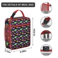 thumbnail image 3 of Dinosaur Lover Insulated Lunch Bag Box Teen Reusable Lunch Bag with Side Pocket Cooler Tote Bag Picnic Camping, 3 of 6