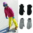 thumbnail image 3 of Kids Mittens Children Winter Snow Waterproof Thick Warm Windproof Gloves for Girls Boys, 3 of 8