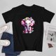 thumbnail image 3 of Colorful Lovely Baby Elephant Tshirt Tee Man Woman Fantasy Cute Animal Short Sleeve Top, 3 of 4