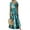 Green, variant on Women's Summer Dress Beach Sundress Loose Dress Maxi Dress Bohemian Tie Dye Short Sleeve Crewneck Dress