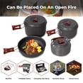 thumbnail image 3 of Juego de utensilios de cocina Bulin Camping, ligero, para senderismo en familia, 3 of 8
