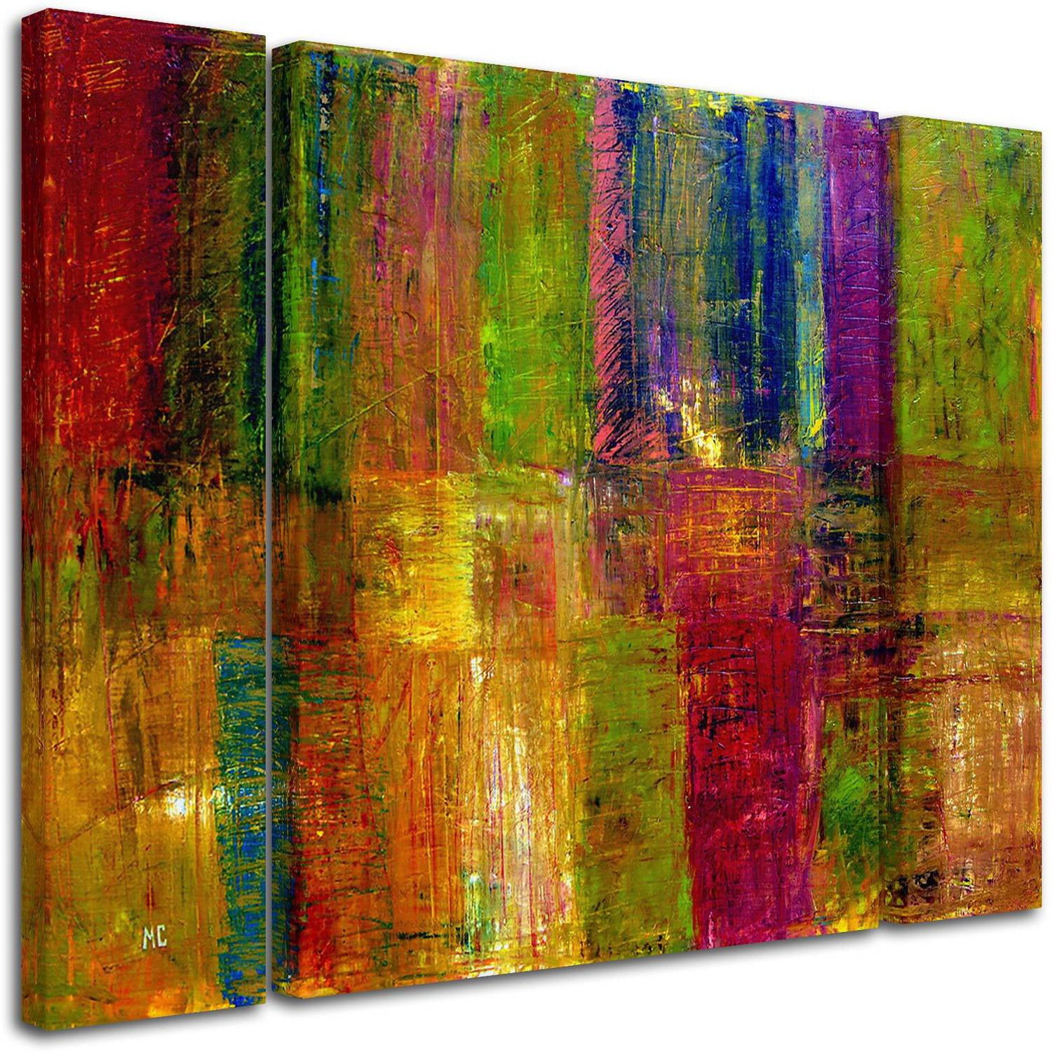 Michelle Calkins "Color Abstract" Multi Panel Art Set