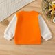 thumbnail image 3 of Gibobby Sudadera con capucha Otoño Invierno niños pequeños niñas de manga larga con estampado de Sudadera con capucha Tops pulóver Casual prendas de vest(Naranja, 9-12 Meses), 3 of 5