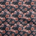 thumbnail image 1 of oneOone Cotton Poplin Black Fabric Florals Sewing Material Print Fabric By The Yard 56 Inch Wide, 1 of 1