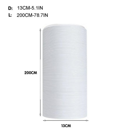 

Home Room Decor Home Improvement Mobile Air Conditioner Telescopic Heat Exhaust Pipe Diameter 130Mm