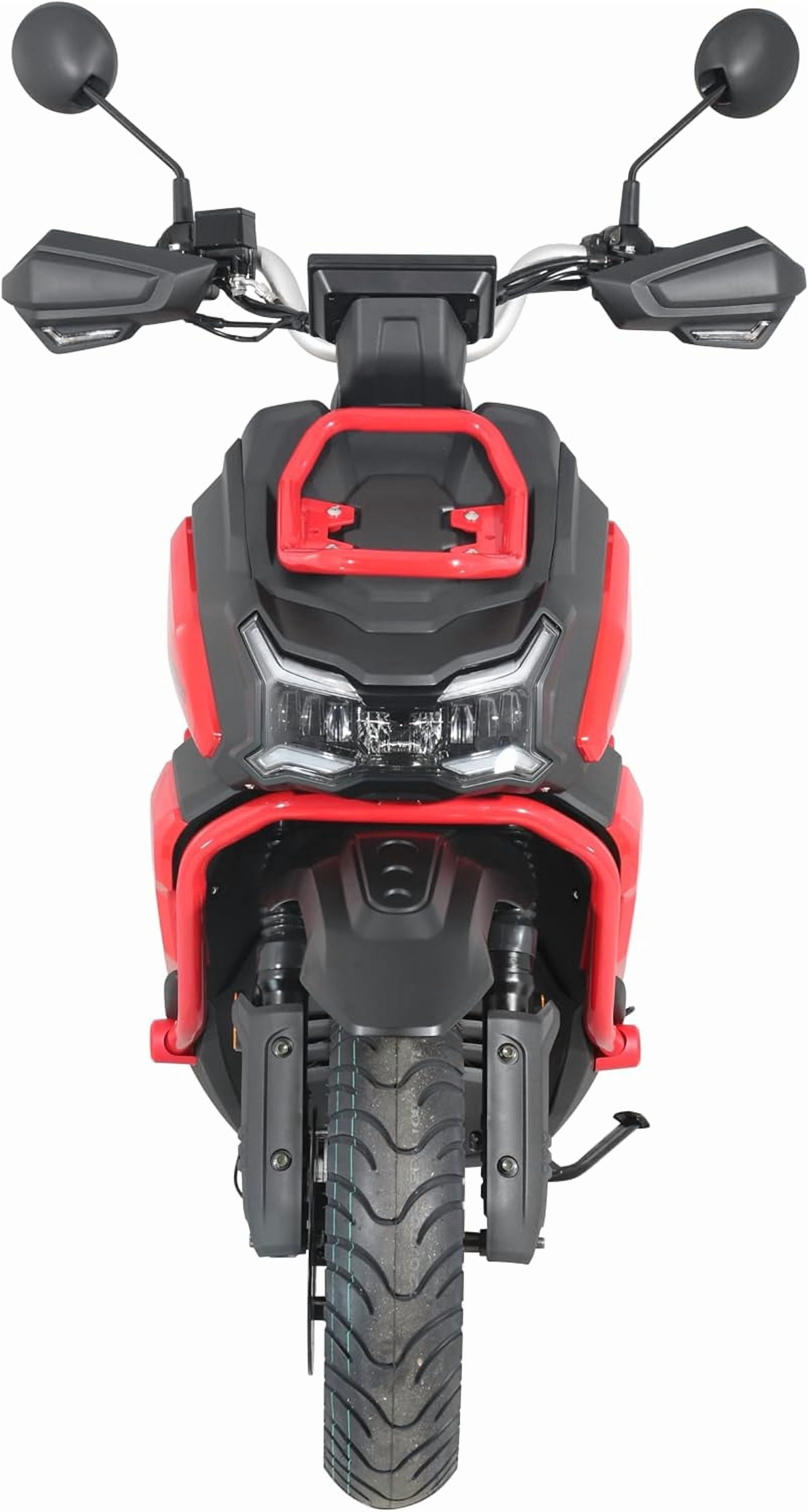 HHH Tank 200 King Kong Scooter New Limited Edition–EFI Fuel Injected with Digital LCD Speedometer Street Moped California Approved-Red