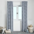 thumbnail image 3 of Bacati - Single Light Filtering Curtain Panel Mix N Match Large Dots Navy, 3 of 11