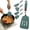 A,B,C,D,E, variant on Dark Green Large Solid Silicone Turner Spatula, Heat-Resistant Flat Pancake Cooking Utensil, 32.5x10.5cm