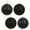Black, variant on Vickerman 2.75" Emerald 4-Finish Ball Ornament Assortment, 20 per Box