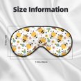 thumbnail image 3 of Rocae Bee and Flowers for Mask for Women Men, Luxury Eye Cover Eye Shade with Adjustable Strap for Travel, Nap, Meditation, 3 of 7