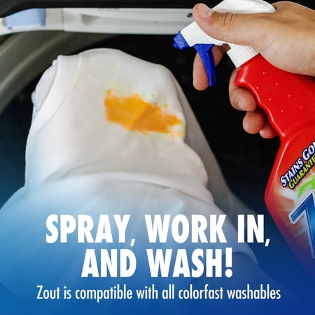 ZOUT LAUNDRY STAIN REMOVER SPRAY, TRIPLE ENZYME FORMULA, 22 OZ, 1 PACK