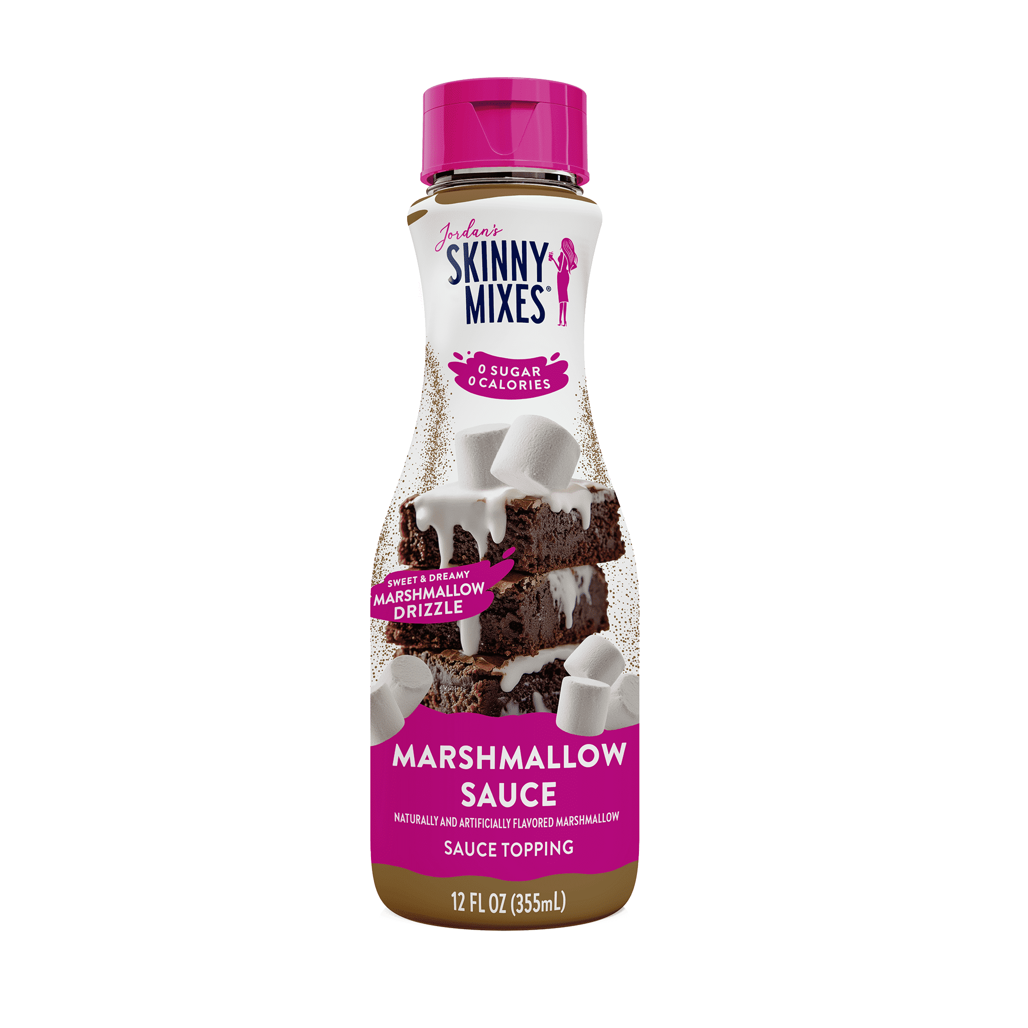 (6 pack) Jordan's Skinny Mixes Sugar Free Marshmallow Sauce (12 fl oz)