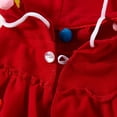 thumbnail image 6 of Christmas Tree Dog Hoodie Cape with Pom Poms and Star for Small Dogs Cats, Pet Xmas Elf Outfit with Santa Hat for Holiday Party, Cute Winter Apparel for Puppies Kittens L, 6 of 6