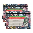 thumbnail image 2 of Beautiful Seashells Corals Starfishes 2 Pack Pencil Pouch for 3 Ring Binder Smooth Zipper Folders with Pockets Clear Window Pencil Case, 2 of 6