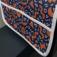thumbnail image 3 of Pink and Orange Microwave Oven Cover, Geometric Bold Shapes Modern Abstract Elements Contemporary, Water Resistant Organizer with Pockets for Kitchen, 36" x 12", Dark Blue Pale Vermilion, by Ambesonne, 3 of 4
