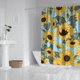 thumbnail image 2 of Waterproof Cute Sunflower Colorful Shower Curtain 72x72 Inch Boho Style Polyester Unique Shower Curtain for Bathroom Hotel Home Decor with 12 Plastic Hooks, 2 of 5