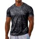 thumbnail image 1 of Camiseta de Cuello Redondo Deportiva de Manga Corta para Hombres, Mezcla de Algodón Del 95% para el Gimnasio Y la Construcción Muscular, 1 of 8