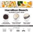 thumbnail image 3 of SHIBA-Enameled Cast Iron Fry Pan 8-Inch Navy (Gray, Fry 8-Inch), 3 of 4