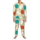 thumbnail image 3 of Fotbe Vintage Bowling Pijama de Hombre con Estampado de Manga Larga, Conjunto de 2 Piezas, Ropa de Dormir Suave y Cómoda con Bolsillos-X-Large, 3 of 7